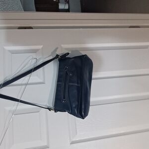 Classic Elements Blue and Black Shoulder Bag Elegant Design